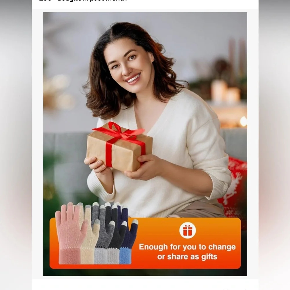 🆕 4 Pairs Winter Gloves for Women Cold Weather, Touchscreen Texting Gloves